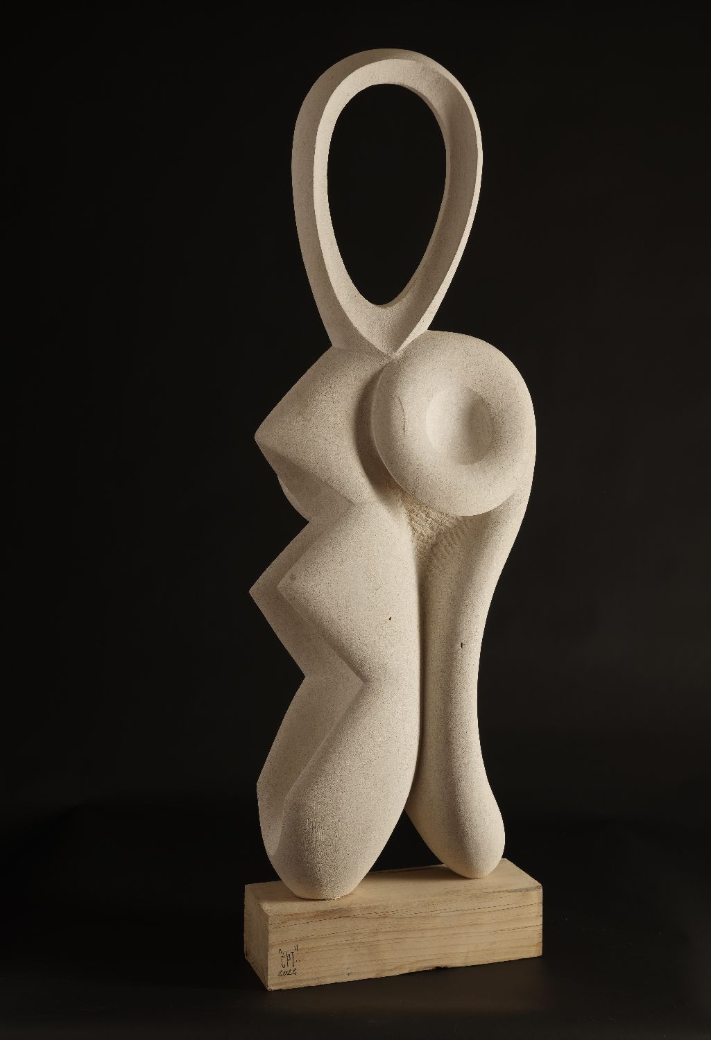 "TÃ©moin authentique" pierre Villehonneur 108Hx39Px20 large cm, 2022